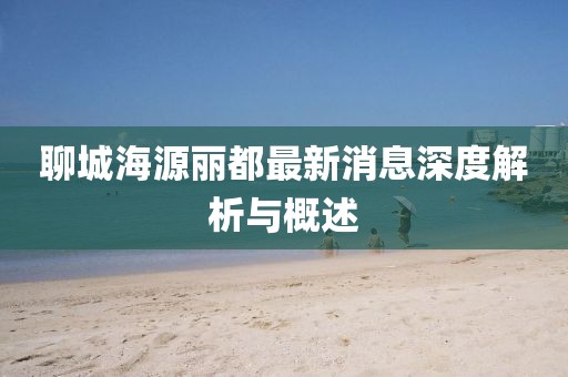 聊城海源麗都最新消息深度解析與概述