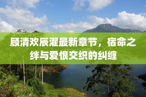 顧清歡辰濯最新章節(jié)，宿命之絆與愛恨交織的糾纏