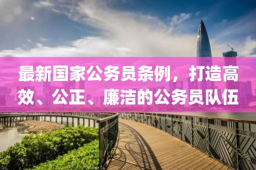 最新國家公務(wù)員條例，打造高效、公正、廉潔的公務(wù)員隊伍