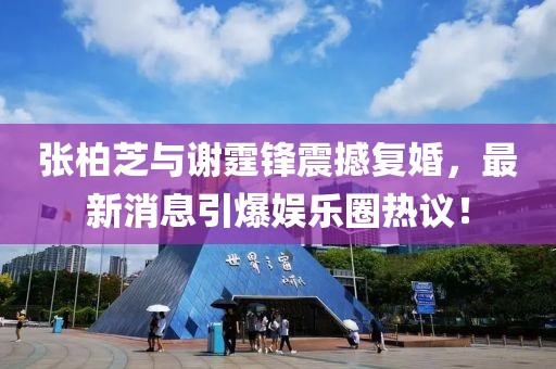 張柏芝與謝霆鋒震撼復婚，最新消息引爆娛樂圈熱議！