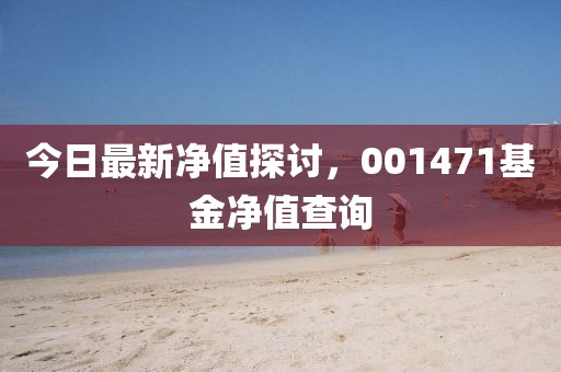 今日最新凈值探討，001471基金凈值查詢