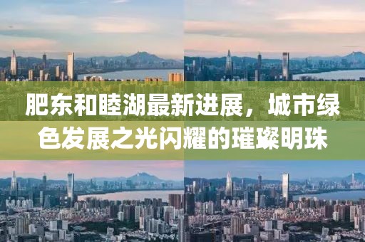 肥東和睦湖最新進(jìn)展，城市綠色發(fā)展之光閃耀的璀璨明珠