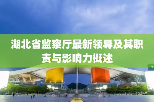 湖北省監(jiān)察廳最新領(lǐng)導(dǎo)及其職責(zé)與影響力概述