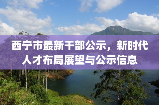 西寧市最新干部公示，新時代人才布局展望與公示信息