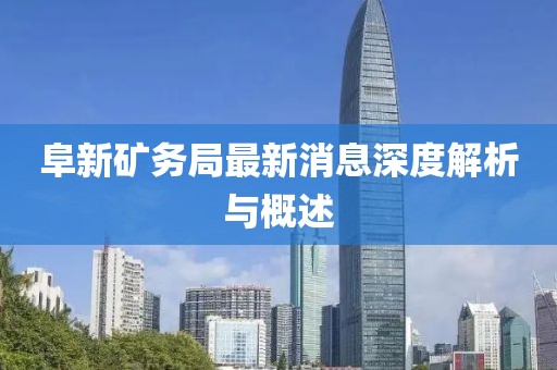 阜新礦務局最新消息深度解析與概述