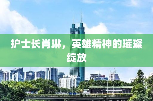 護(hù)士長肖琳，英雄精神的璀璨綻放