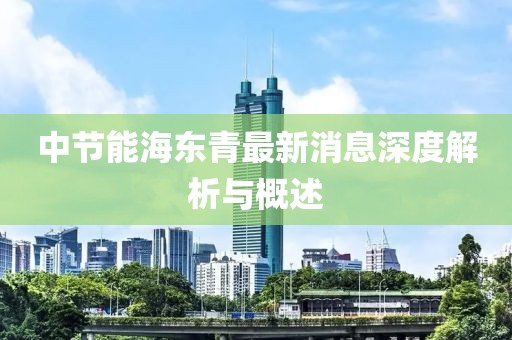 中節(jié)能海東青最新消息深度解析與概述