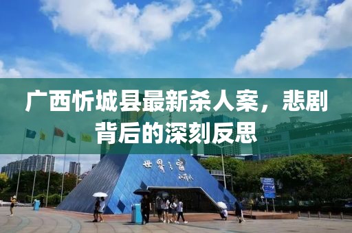 廣西忻城縣最新殺人案，悲劇背后的深刻反思
