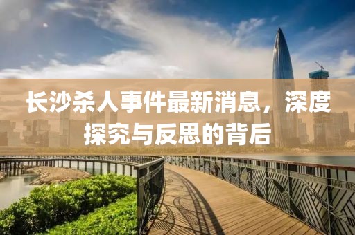 長沙殺人事件最新消息，深度探究與反思的背后