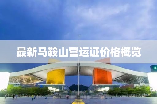 最新馬鞍山營(yíng)運(yùn)證價(jià)格概覽