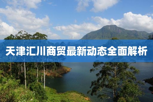 天津匯川商貿(mào)最新動態(tài)全面解析