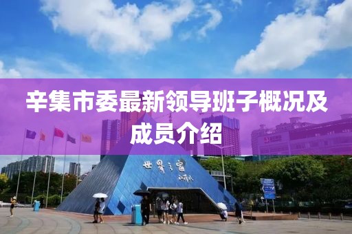 辛集市委最新領(lǐng)導(dǎo)班子概況及成員介紹