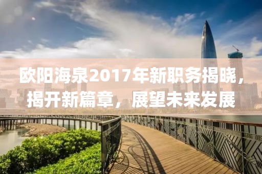 歐陽海泉2017年新職務(wù)揭曉，揭開新篇章，展望未來發(fā)展