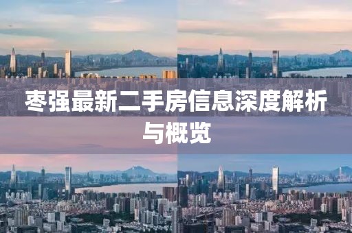 棗強(qiáng)最新二手房信息深度解析與概覽