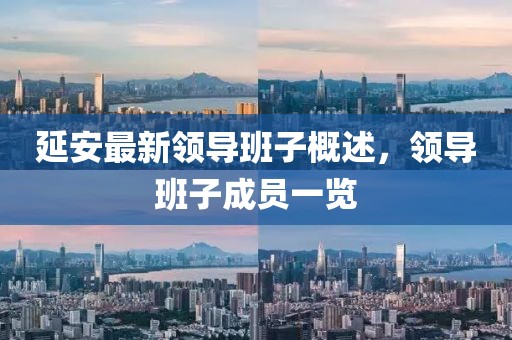 延安最新領(lǐng)導(dǎo)班子概述，領(lǐng)導(dǎo)班子成員一覽
