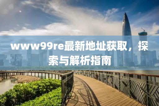 www99re最新地址獲取，探索與解析指南