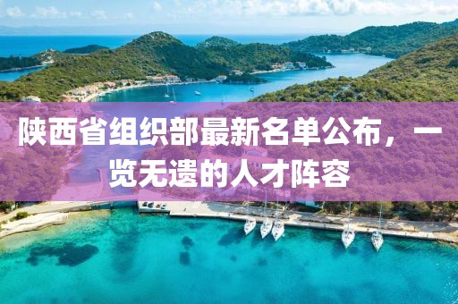 陜西省組織部最新名單公布，一覽無遺的人才陣容