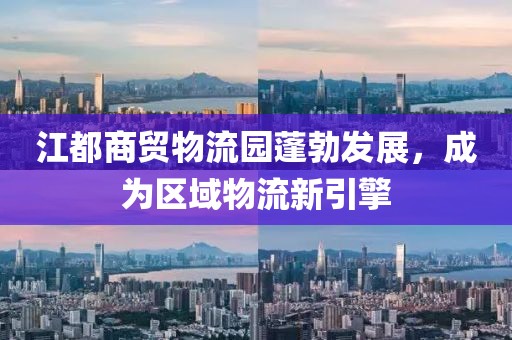 江都商貿(mào)物流園蓬勃發(fā)展，成為區(qū)域物流新引擎