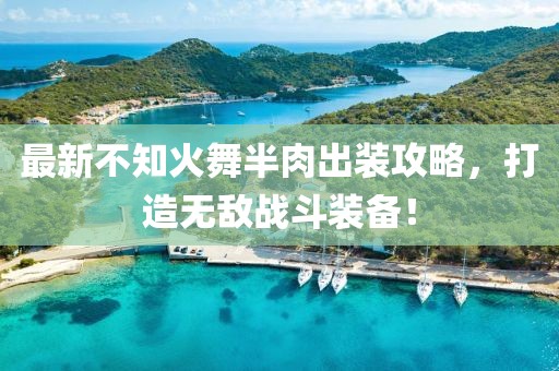 最新不知火舞半肉出裝攻略，打造無敵戰(zhàn)斗裝備！