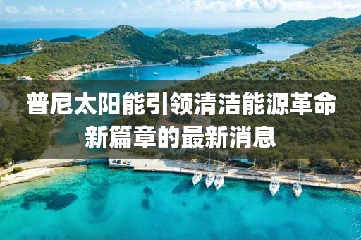 普尼太陽(yáng)能引領(lǐng)清潔能源革命新篇章的最新消息