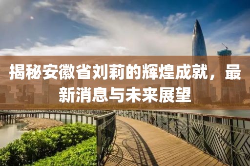 揭秘安徽省劉莉的輝煌成就，最新消息與未來展望