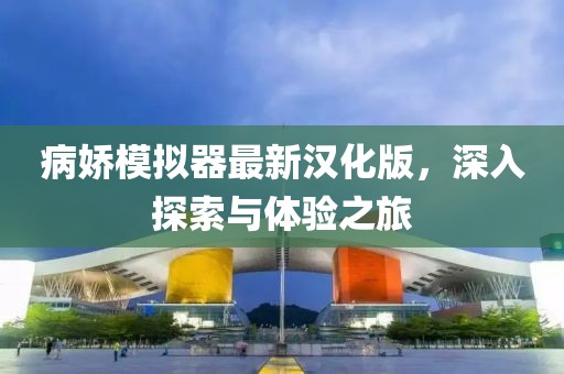 病嬌模擬器最新漢化版，深入探索與體驗之旅