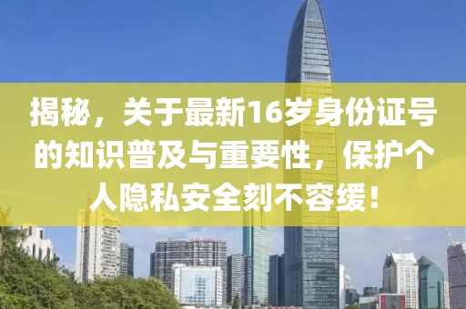 揭秘，關于最新16歲身份證號的知識普及與重要性，保護個人隱私安全刻不容緩！