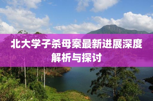 北大學(xué)子殺母案最新進(jìn)展深度解析與探討