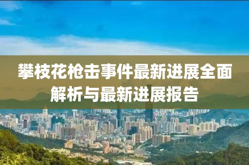 攀枝花槍擊事件最新進(jìn)展全面解析與最新進(jìn)展報告