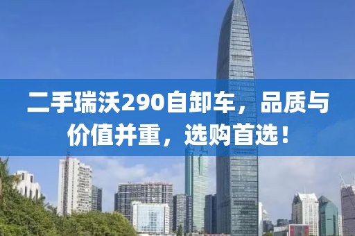 二手瑞沃290自卸車，品質與價值并重，選購首選！