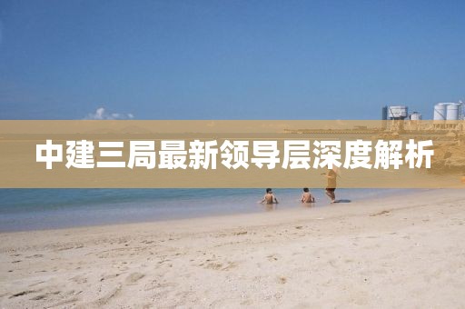 中建三局最新領(lǐng)導(dǎo)層深度解析