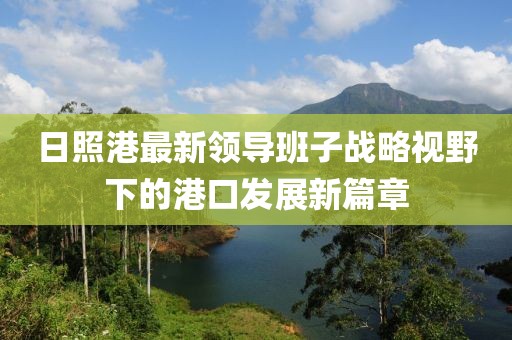 日照港最新領(lǐng)導(dǎo)班子戰(zhàn)略視野下的港口發(fā)展新篇章