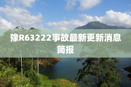 豫R63222事故最新更新消息簡報