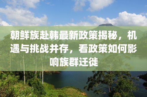 朝鮮族赴韓最新政策揭秘，機遇與挑戰(zhàn)并存，看政策如何影響族群遷徙