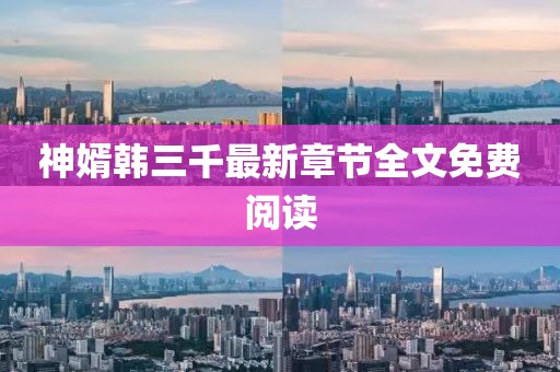 神婿韓三千最新章節(jié)全文免費(fèi)閱讀