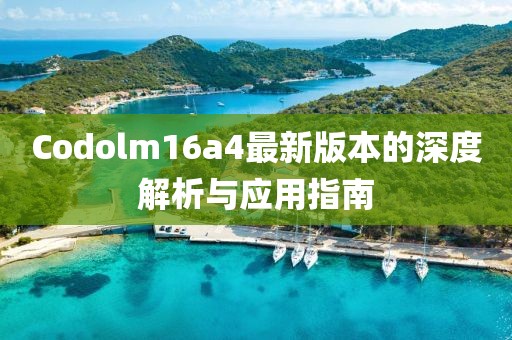 Codolm16a4最新版本的深度解析與應(yīng)用指南