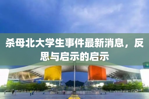 殺母北大學(xué)生事件最新消息，反思與啟示的啟示