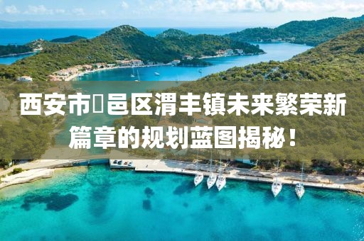 西安市鄠邑區(qū)渭豐鎮(zhèn)未來繁榮新篇章的規(guī)劃藍(lán)圖揭秘！
