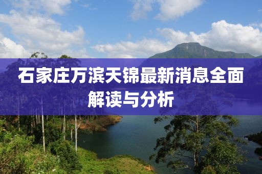 石家莊萬(wàn)濱天錦最新消息全面解讀與分析
