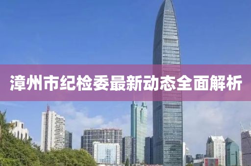 漳州市紀檢委最新動態(tài)全面解析