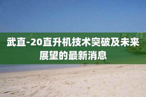 武直-20直升機(jī)技術(shù)突破及未來(lái)展望的最新消息