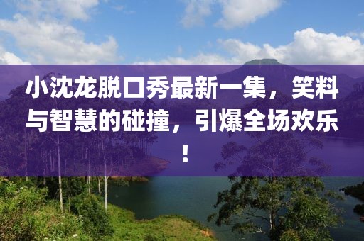 小沈龍脫口秀最新一集，笑料與智慧的碰撞，引爆全場歡樂！