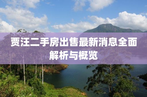 賈汪二手房出售最新消息全面解析與概覽