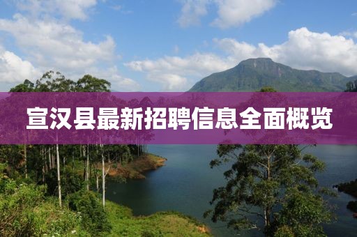 宣漢縣最新招聘信息全面概覽
