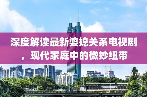 深度解讀最新婆媳關系電視劇，現(xiàn)代家庭中的微妙紐帶
