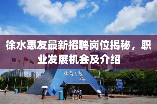 徐水惠友最新招聘崗位揭秘，職業(yè)發(fā)展機(jī)會(huì)及介紹
