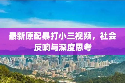 最新原配暴打小三視頻，社會(huì)反響與深度思考