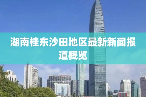 湖南桂東沙田地區(qū)最新新聞報(bào)道概覽