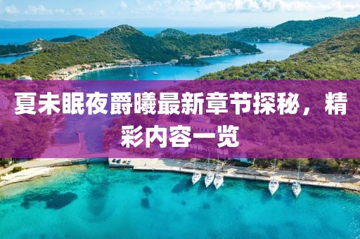夏未眠夜爵曦最新章節(jié)探秘，精彩內(nèi)容一覽
