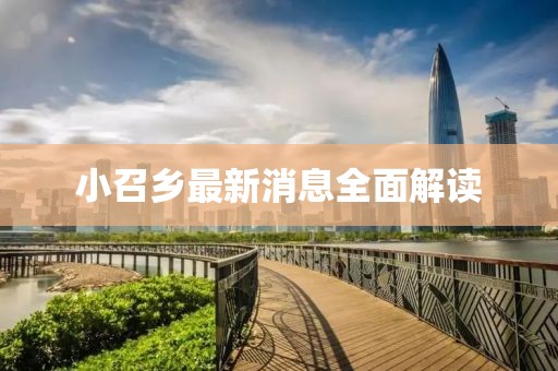 小召鄉(xiāng)最新消息全面解讀